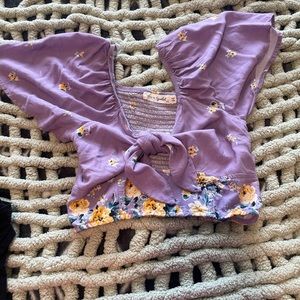 front tie blouse